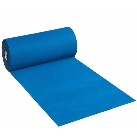 Passatoia Per Eventi Blu, Moquette Antiscivolo Da 520 Gr Il Mtq, Zerbino Da Esterno -1 X 1 Mt 4 Passatoia Per Eventi Blu, Moquette Antiscivolo Da 520 Gr Il Mtq, Zerbino Da Esterno -1 X 1 Mt - immagine 2
