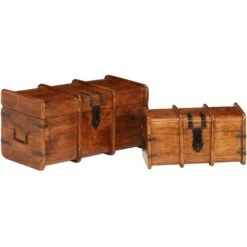 Set Forzieri 2 Pz In Legno Massello Di Acacia E Sheesham VidaXL -Armonia Decor 10399310 5