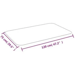 Tappetto Per Pavimento Laminato 75 Cm X 120 Cm VidaXL 9 Tappetto Per Pavimento Laminato 75 Cm X 120 Cm VidaXL -Armonia Decor 1059750 3