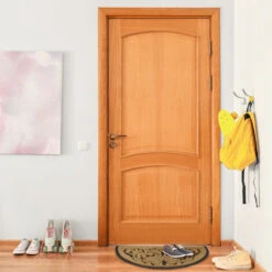 Relaxdays Zerbino Semicircolare, 60 X 100 Cm/XXL, Fibra Cocco, Tappetino Ingresso In Gomma, Design Semicircolare,Marrone -Armonia Decor 10719459 5