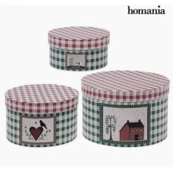 Scatola Decorativa Homania 7611 (3 Uds) Scatola