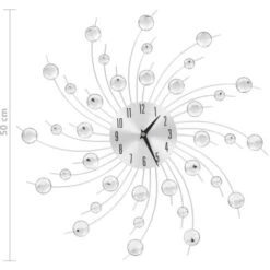 Orologio Da Parete Con Movimento Al Quarzo Design Moderno 50 Cm VidaXL -Armonia Decor 10829783 3