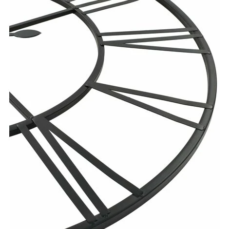 Orologio Da Parete Vintage Al Quarzo In Metallo 80cm XXL VidaXL 7 Orologio Da Parete Vintage Al Quarzo In Metallo 80cm XXL VidaXL - immagine 5