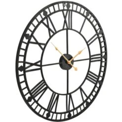 Orologio Da Parete Vintage Al Quarzo In Metallo 60 Cm XXL VidaXL -Armonia Decor 10829786 4