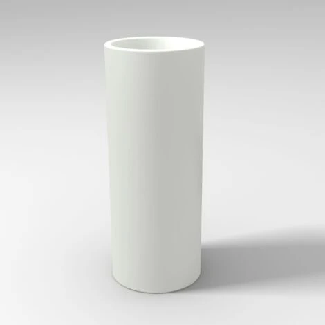 Vaso Fioriera Bianco Tondo Alto Per Fiori Piante Moderno In Resina Mod. Barocco 4 Vaso Fioriera Bianco Tondo Alto Per Fiori Piante Moderno In Resina Mod. Barocco - immagine 2