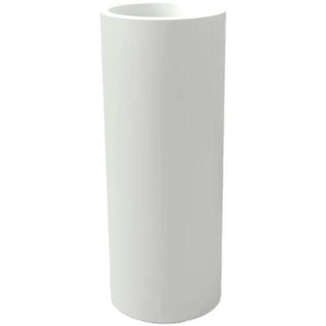 Vaso Fioriera Bianco Tondo Alto Per Fiori Piante Moderno In Resina Mod. Barocco 6 Vaso Fioriera Bianco Tondo Alto Per Fiori Piante Moderno In Resina Mod. Barocco - immagine 4