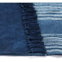Tappeto Kilim In Cotone 120x180 Cm Con Motivi Blu VidaXL 9 Tappeto Kilim In Cotone 120x180 Cm Con Motivi Blu VidaXL -Armonia Decor 11187643 4