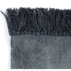 Tappeto Kilim In Cotone 120x180 Cm Con Motivi Grigi VidaXL 8 Tappeto Kilim In Cotone 120x180 Cm Con Motivi Grigi VidaXL -Armonia Decor 11187654 3