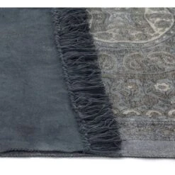 Tappeto Kilim In Cotone 120x180 Cm Con Motivi Grigi VidaXL 9 Tappeto Kilim In Cotone 120x180 Cm Con Motivi Grigi VidaXL -Armonia Decor 11187654 4