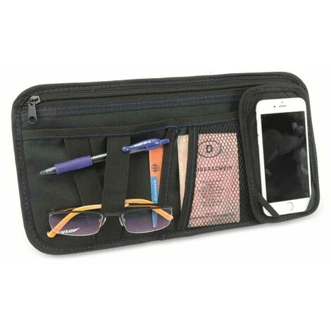 Dunlop Portaoggetti Per Parasole Auto Organizer Con Tasche Porta Smartphone E Oggetti 7 Dunlop Portaoggetti Per Parasole Auto Organizer Con Tasche Porta Smartphone E Oggetti - immagine 5