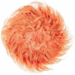 Decorazione Da Parete Con Piume ø 40 Cm Rosso Corallo JUJU