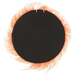 Decorazione Da Parete Con Piume ø 40 Cm Rosso Corallo JUJU -Armonia Decor 11926461 5