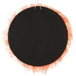 Decorazione Da Parete Con Piume ø 60 Cm Rosso Corallo JUJU -Armonia Decor 11926470 4