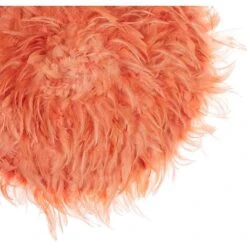 Decorazione Da Parete Con Piume ø 60 Cm Rosso Corallo JUJU -Armonia Decor 11926470 5