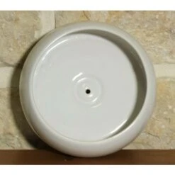 Vaso Ciotola Per Piante E Bonsai In Ceramica Bianco Diam. Cm. 20 -Armonia Decor 12012638 3