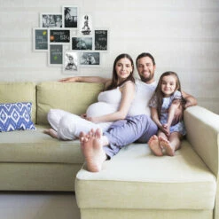 Relaxdays Cornice Per 10 Foto, In Formato Verticale O Orizzontale, Da Parete, In Plastica, HxL 55x50 Cm, Bianco -Armonia Decor 12257766 3