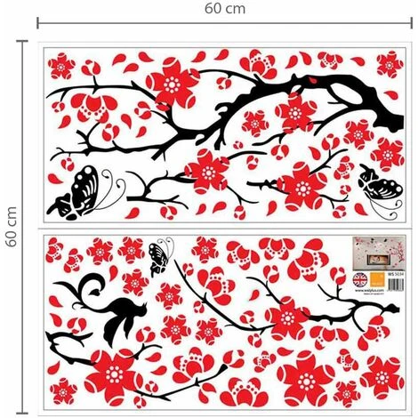 150 X 90 Cm, Walplus-Adesivi Per Parete, Motivo: Fiori Di Ciliegio E Farfalle, Rimovibile, In Vinile, Arte Murale, Decorazione Per Soggiorno, Camera Da Letto, Home Décor-Carta Da Parati Per La Camera 4 150 X 90 Cm, Walplus-Adesivi Per Parete, Motivo: Fiori Di Ciliegio E Farfalle, Rimovibile, In Vinile, Arte Murale, Decorazione Per Soggiorno, Camera Da Letto, Home Décor-Carta Da Parati Per La Camera - immagine 2