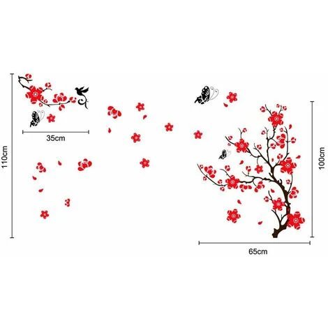 150 X 90 Cm, Walplus-Adesivi Per Parete, Motivo: Fiori Di Ciliegio E Farfalle, Rimovibile, In Vinile, Arte Murale, Decorazione Per Soggiorno, Camera Da Letto, Home Décor-Carta Da Parati Per La Camera 5 150 X 90 Cm, Walplus-Adesivi Per Parete, Motivo: Fiori Di Ciliegio E Farfalle, Rimovibile, In Vinile, Arte Murale, Decorazione Per Soggiorno, Camera Da Letto, Home Décor-Carta Da Parati Per La Camera - immagine 3