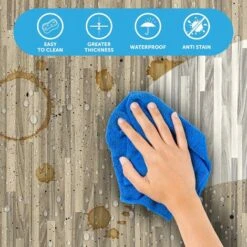 Pellicole Adesive Effetto Legno Perfect Fix® Parchetto Grigio, Foglio Adesivo, Foglio Decorativo, Foglio Decorativo, Foglio Autoadesivo, PVC, Senza Ftalati, 45 Cm X 2 M, Spessore 0,15mm, Venilia 53337 -Armonia Decor 12822254 2