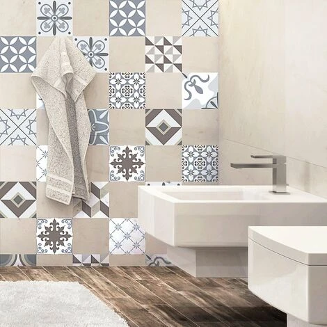 Quadretti Di Cemento Adesivo Parete – Azulejos – 15 x 15 cm – 24 pezzi 5 Quadretti Di Cemento Adesivo Parete – Azulejos – 15 x 15 cm – 24 pezzi - immagine 3