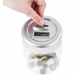 Salvadanaio Elettrico Conteggio Digitale Conta Monete Automatico Display LCD JK -Armonia Decor 13134334 2