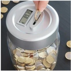 Salvadanaio Elettrico Conteggio Digitale Conta Monete Automatico Display LCD JK -Armonia Decor 13134334 4