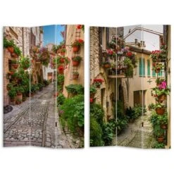 Paravento Separe 3 Pannelli Con Stampa Fronte Retro Paesaggio Divisorio 180x120 -Armonia Decor 14453483 2