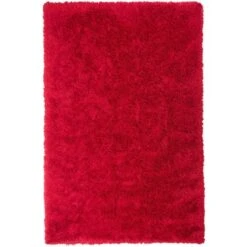 Tappeto Pelo Lungo 200 X 300 Cm Rosso Cide