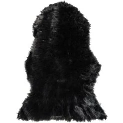 Pelle Sintetica Di Pecora Colore Nero Mungo