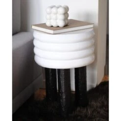 Pelle Sintetica Di Pecora Colore Nero Mungo -Armonia Decor 15930657 4