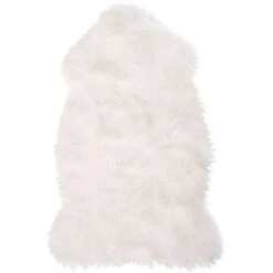 Pelle Sintetica Di Pecora Colore Bianco Mungo