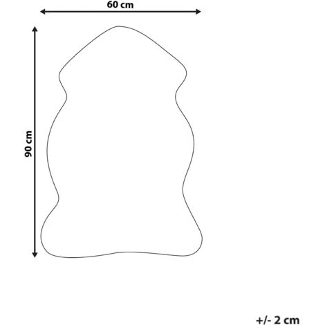 Pelle Sintetica Di Pecora Colore Bianco Mungo 5 Pelle Sintetica Di Pecora Colore Bianco Mungo - immagine 3