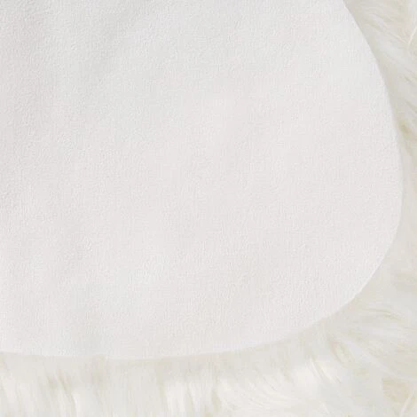 Pelle Sintetica Di Pecora Colore Bianco Mungo 7 Pelle Sintetica Di Pecora Colore Bianco Mungo - immagine 5