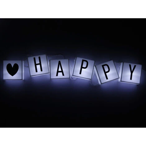 Catena Luminosa Cinema Light Box Frasi Striscia 20 Luci LED 90 Lettere Grundig 4 Catena Luminosa Cinema Light Box Frasi Striscia 20 Luci LED 90 Lettere Grundig - immagine 2