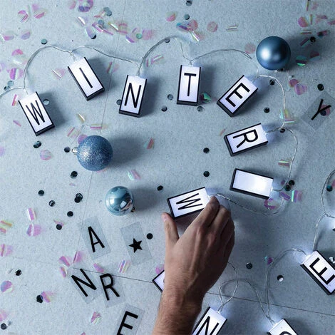 Catena Luminosa Cinema Light Box Frasi Striscia 20 Luci LED 90 Lettere Grundig 7 Catena Luminosa Cinema Light Box Frasi Striscia 20 Luci LED 90 Lettere Grundig - immagine 5