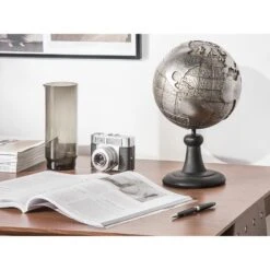 Figura Decorativa Globo Terrestre Argento Piedistallo Nero 18 X 33 Cm Earth 8 Figura Decorativa Globo Terrestre Argento Piedistallo Nero 18 X 33 Cm Earth -Armonia Decor 17741495 2