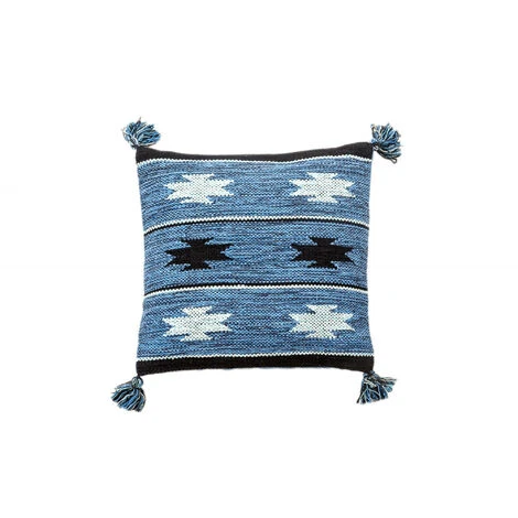 Doge Milano Tappeto Moderno Chicago, Stile Kilim, 100% Cotone, Blu , 45x45cm 3 Doge Milano Tappeto Moderno Chicago, Stile Kilim, 100% Cotone, Blu , 45x45cm