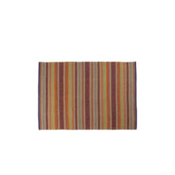 Doge Milano Tappeto Moderno Cleveland, Stile Kilim, 100% Cotone, Multicoloree, 110x60cm