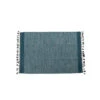 Doge Milano Tappeto Moderno Dallas, Stile Kilim, 100% Cotone, Blu, 110x60cm