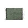 Doge Milano Tappeto Moderno Dallas, Stile Kilim, 100% Cotone, Verde, 110x60cm