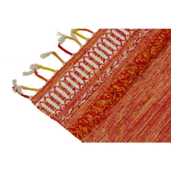 Doge Milano Tappeto Moderno Boston, Stile Kilim, 100% Cotone, Arancione, 110x60cm -Armonia Decor 17784167 3