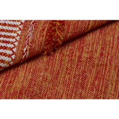 Doge Milano Tappeto Moderno Boston, Stile Kilim, 100% Cotone, Arancione, 110x60cm -Armonia Decor 17784167 4