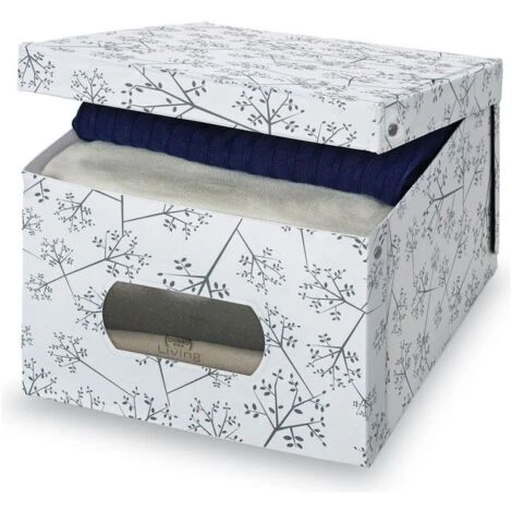 Domopack Living Scatola Portabiancheria In Pvc 39x50x24 Cm 4 Domopack Living Scatola Portabiancheria In Pvc 39x50x24 Cm - immagine 2