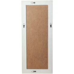 Specchio Vintage Da Parete 82x35x4 Cm Made In Italy Specchio Da Parete Rettangolare Bianco Specchiera Bagno Specchio Da Parete -Armonia Decor 18030125 5
