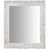 Specchio Vintage Da Parete 74x64x4 Cm Specchio Shabby Bianco Argento Anticato Specchiera Bagno A Muro Specchio Da Parete -Armonia Decor 18030135 1