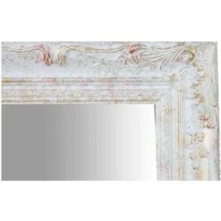 Specchio Vintage Da Parete 74x64x4 Cm Specchio Shabby Bianco Argento Anticato Specchiera Bagno A Muro Specchio Da Parete -Armonia Decor 18030135 5