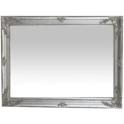 Specchio Specchiera Da Parete E Appendere Verticale/orizzontale L62xPR3xH82 Cm Finitura Argento Anticato. -Armonia Decor 18030136 3