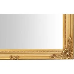 Specchio Specchiera Da Parete E Appendere E Appendere Verticale/orizzontale L72xPR3xH132 Cm Finitura Oro Anticato. -Armonia Decor 18030140 3