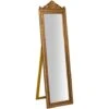 Specchio Specchiera Da Terra A Pavimento L40xPR3xH140 Cm Finitura Oro Anticato. -Armonia Decor 18030384 1