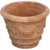 Conca Festonata Invecchiata, In Terracotta Toscana Diam.50x40 Cm -Armonia Decor 18031118 1